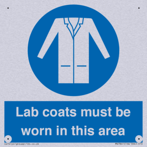 Lab coats must be worn in this area